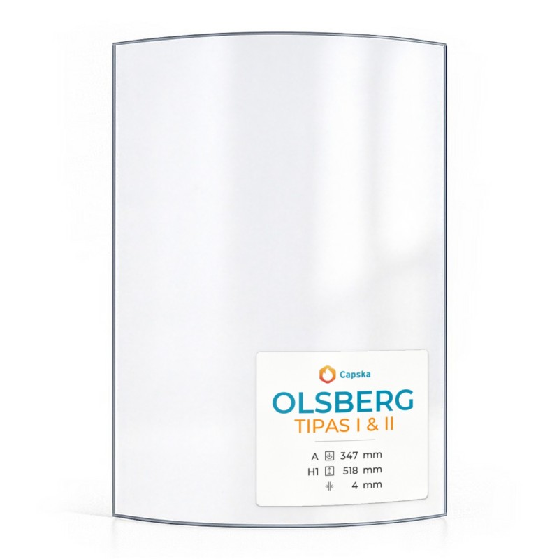 Vitre Olsberg TIPAS I & II - Verre Courbe pour poêle à bois