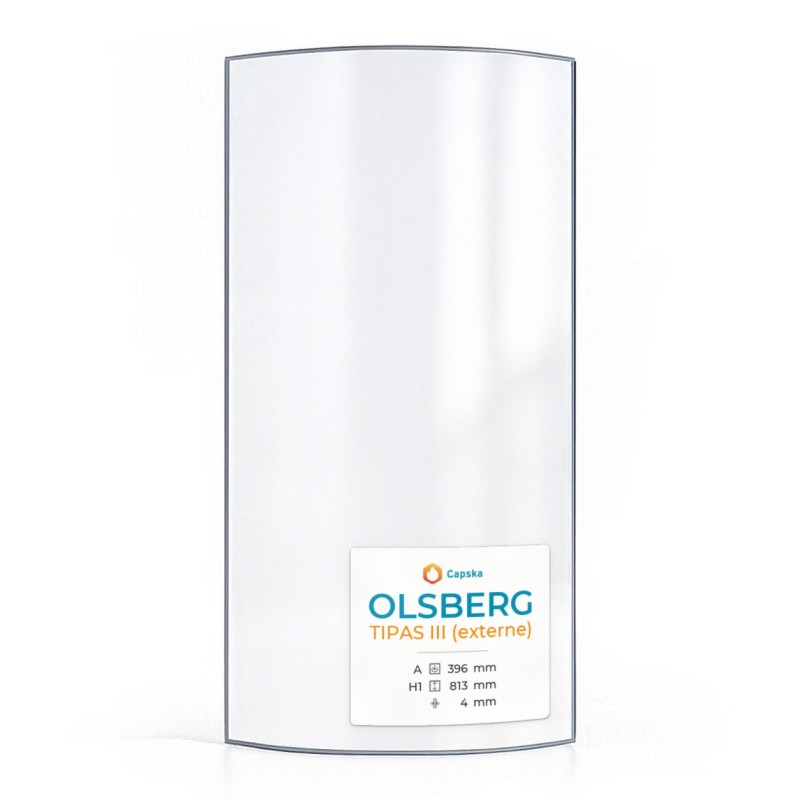 Olsberg TIPAS III (Außenscheibe) Glas - Kaminglas für Kaminofen