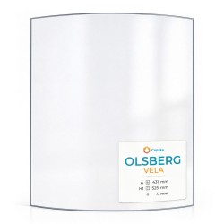 Vitre Olsberg VIRGO - Verre Courbe pour poêle à bois