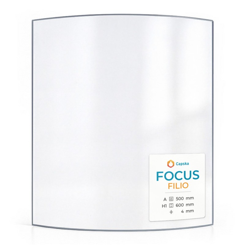 Focus FILIO Glass - Curved Panel for Wood Burning Stove