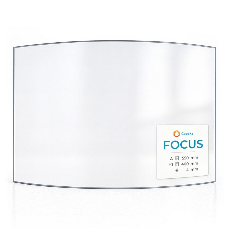 Focus 550X400 Glas - Kaminglas für Kaminofen
