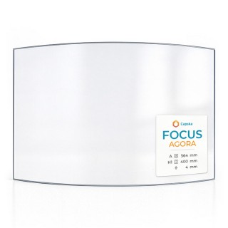 Focus AGORA Glass - Curved Glass Panel for Wood Burning Stove