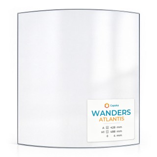 Vitre Wanders ATLANTIS - Verre Courbe pour poêle à bois
