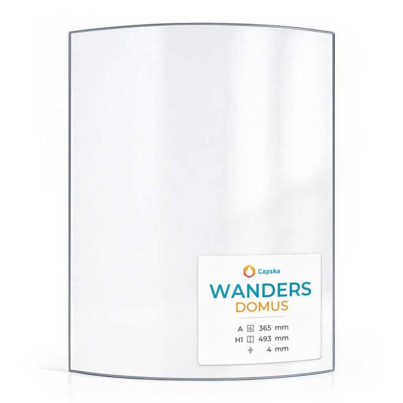 Vitre Wanders DOMUS - Verre Courbe pour poêle à bois