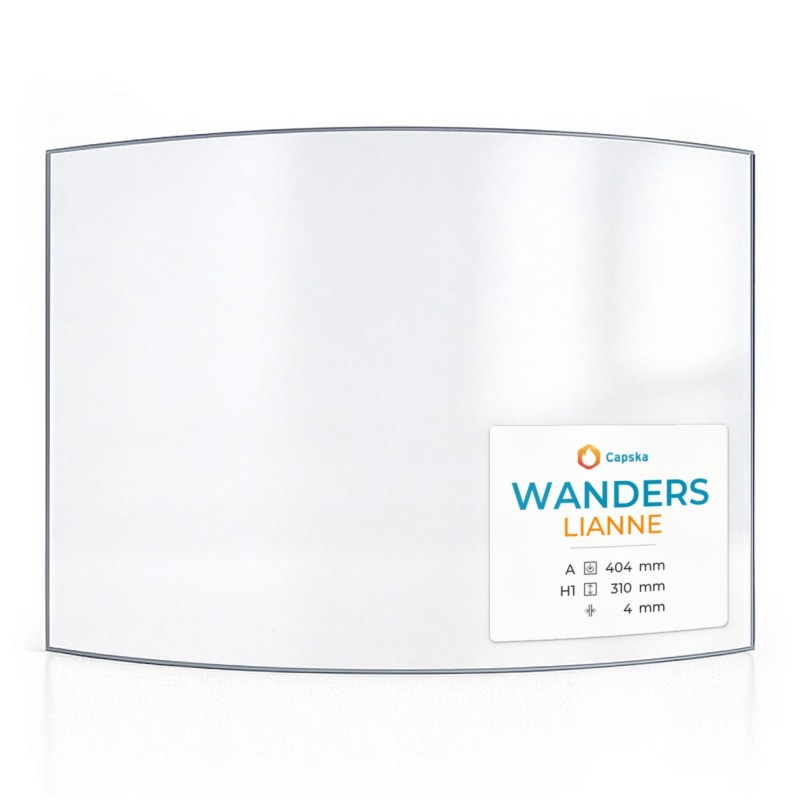 Wanders LIANNE Glass - Curved Panel for Wood Burning Stove