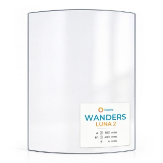 Vitre Wanders LUNA 2 - Verre Courbe pour poêle à bois