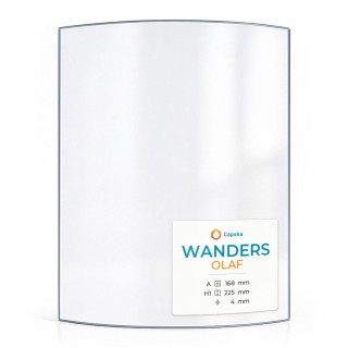 Vitre Wanders OLAF - Verre Courbe pour poêle à bois