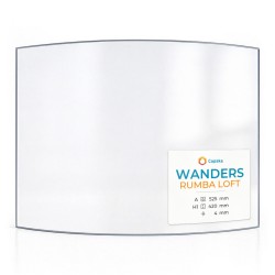 Wanders RUMBA LOFT Glas - in sich gebogenes Kaminglas für Kaminofen