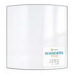 Wanders TITUS Glas - in sich gebogenes Kaminglas für Kaminofen