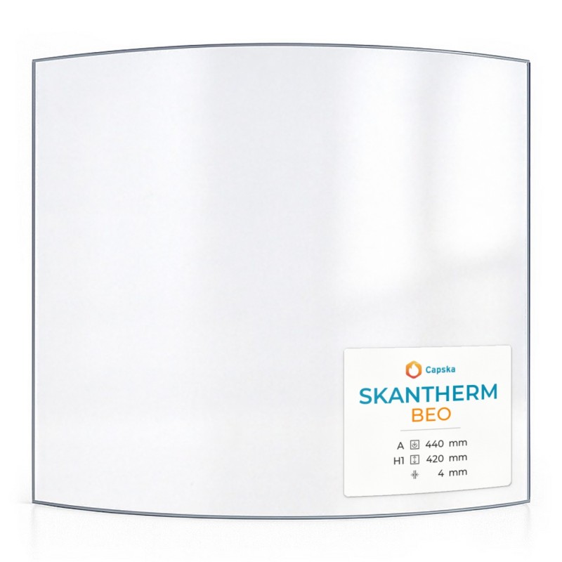 Vitre Skantherm BEO - Verre Courbe pour poêle à bois