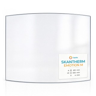Skantherm EMOTION M Glass - Curved Panel for Wood Burning Stove