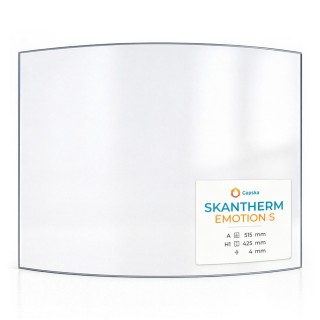 Vetro Skantherm EMOTION S - Vetro Curvo per stufa a legna