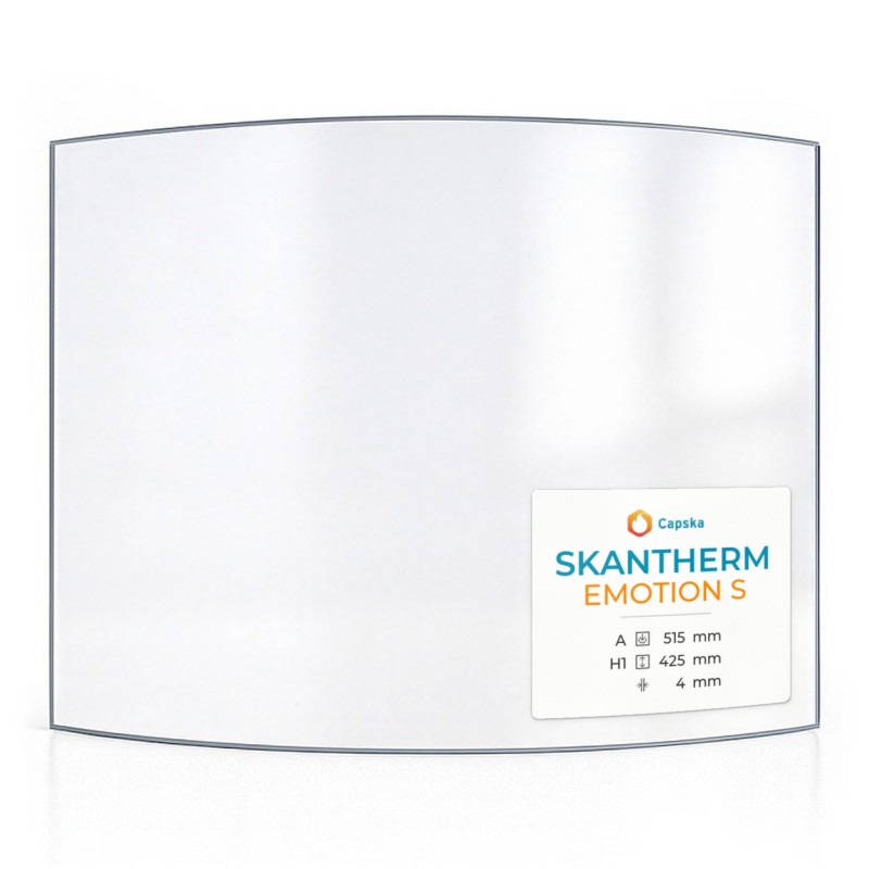 Vetro Skantherm EMOTION S - Vetro Curvo per stufa a legna
