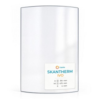 Skantherm IVO Glass - Curved Panel for Wood Burning Stove