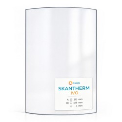 Skantherm IVO Glass - Curved glass panel for wood burning stove