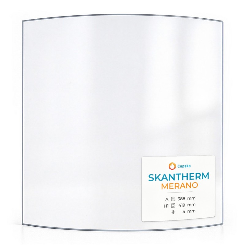 Vitre Skantherm MERANO - Verre Courbe pour poêle à bois