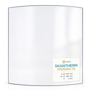 Skantherm MERANO XL Glass - Curved Glass Panel for Wood Burning Stove