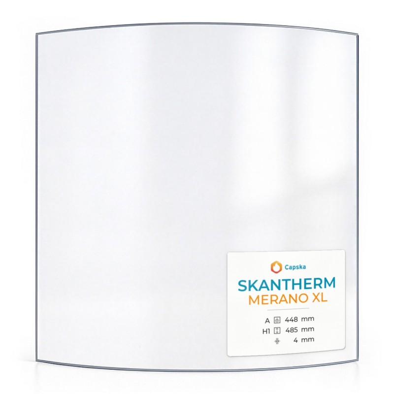 Skantherm MERANO XL Glass - Curved Glass Panel for Wood Burning Stove