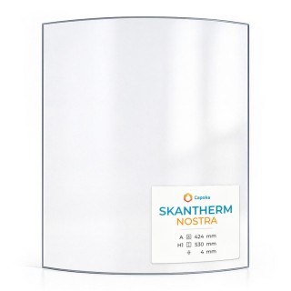Vetro Skantherm NOSTRA - Vetro Curvo per stufa a legna