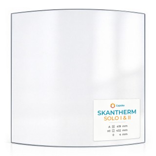 Vitre Skantherm SOLO I & II - Verre Courbe pour poêle à bois