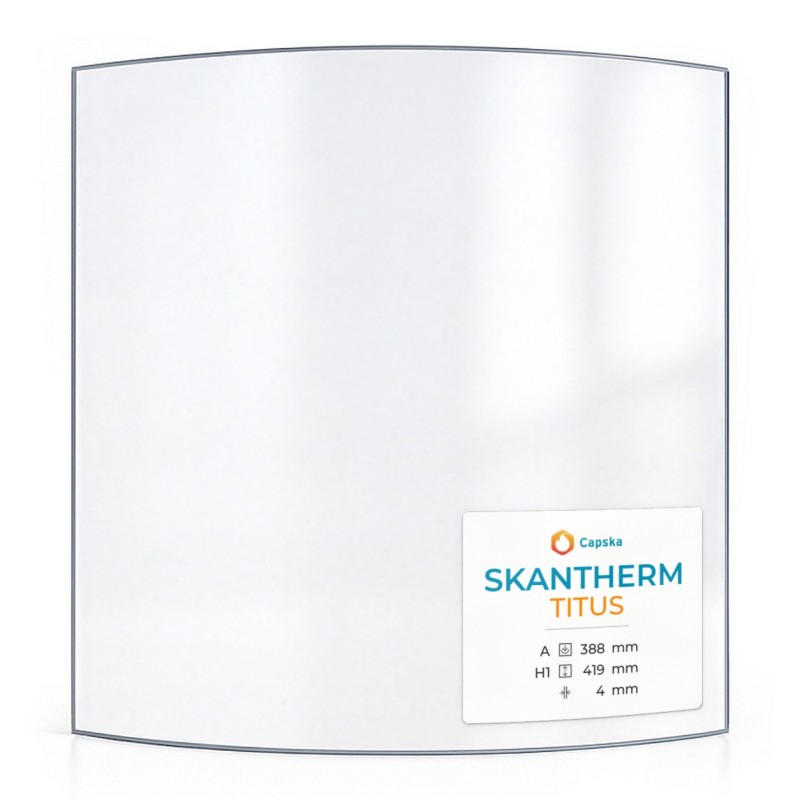 Vetro Skantherm TITUS - Vetro Curvo per stufa a legna
