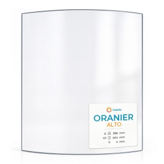 Oranier ALTO Glass - Curved Glass Panel for Wood Burning Stove