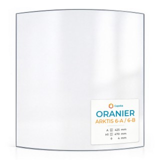Vitre Oranier ARKTIS 6-A / 6-B - Verre Courbe pour poêle à bois