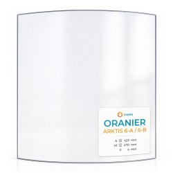 Oranier ARKTIS 6-A / 6-B Glass - Curved glass panel for wood burning stove