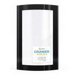 Oranier ATRIUM 5 Glas - in sich gebogenes Siebdruck Kaminglas für Kaminofen