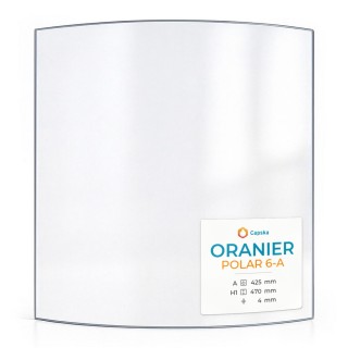 Vitre Oranier POLAR 6-A - Verre Courbe pour poêle à bois