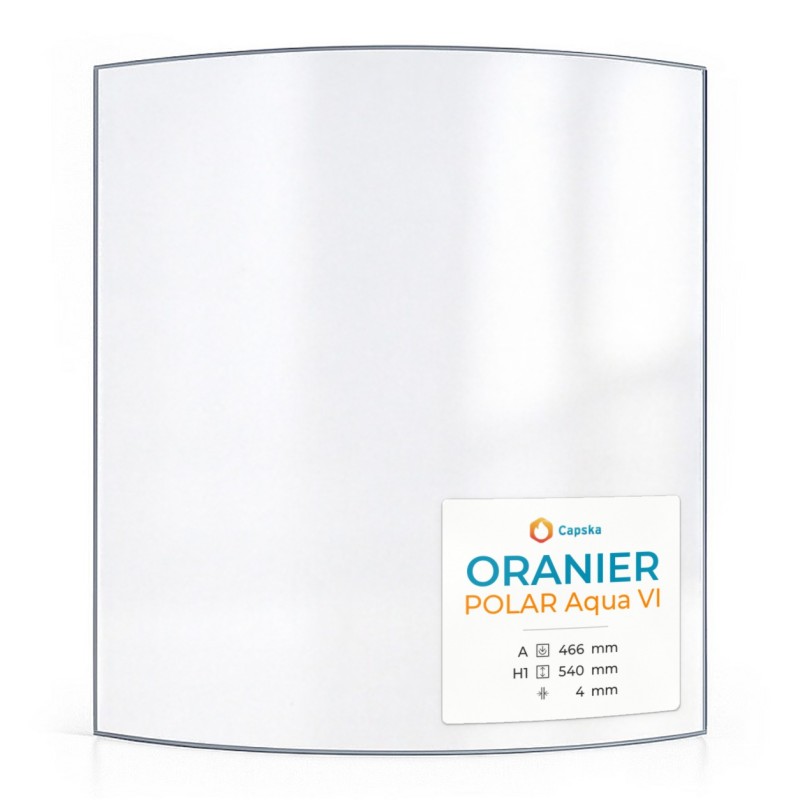 Oranier POLAR AQUA VI Glas - Kaminglas für Kaminofen
