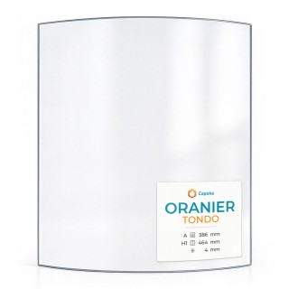 Oranier TONDO Glass - Curved Panel for Wood Burning Stove
