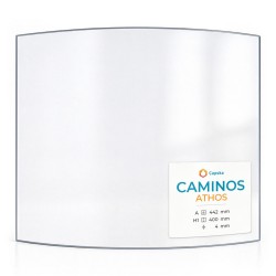 Vetro Caminos ATHOS - Vetro Curvo per stufa a legna