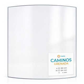Vitre Caminos GRENADA - Verre Courbe pour poêle à bois
