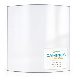 Caminos GRENADA Glass - Curved glass panel for wood burning stove
