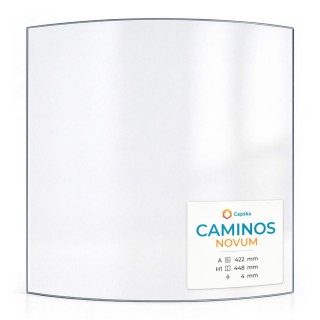 Caminos NOVUM Glass - Curved Glass Panel for Wood Burning Stove