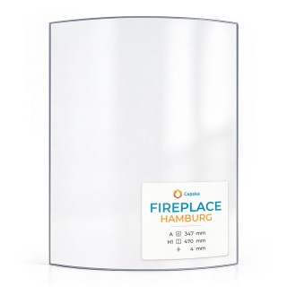 Kaminglas FIREPLACE HAMBURG Glas - 347 x 470 x 4 mm