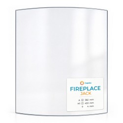 Vitre Fireplace JACK - Verre Courbe pour poêle à bois