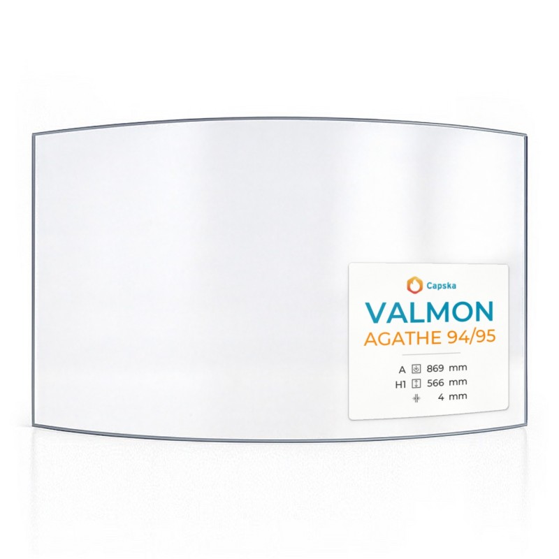 Valmon AGATHE 94/95 Glas - Kaminglas für Kaminofen