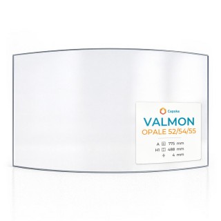 Vetro Valmon OPALE 52/54/55 - Vetro Curvo per caminetto