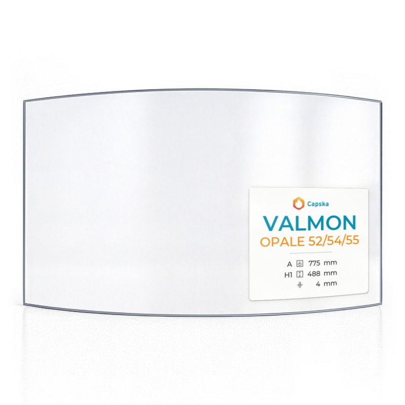 Vitre Valmon OPALE 52/54/55 - Verre Courbe pour insert