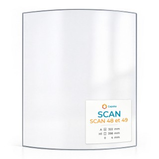 SCAN 48 ET 49 - Glas für Kaminofen