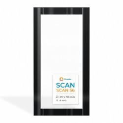Scan SCAN 56 Glass - Rectangular glass panel for wood burning stove