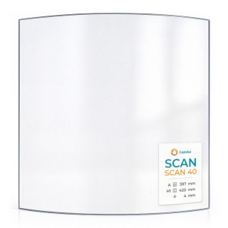 Vetro Scan SCAN 40 - Vetro Curvo per stufa a legna
