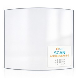 Scan ANDERSEN 8-2 Glas - in sich gebogenes Kaminglas für Kaminofen