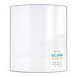 Vitre Scan SCAN 29 - Verre Courbe pour poêle à bois