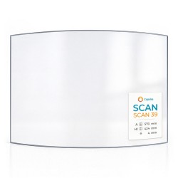 Vetro Scan SCAN 39 - Vetro Curvo per stufa a legna