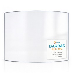 Vitre Barbas ECO 300 - Verre Courbe pour poêle à bois