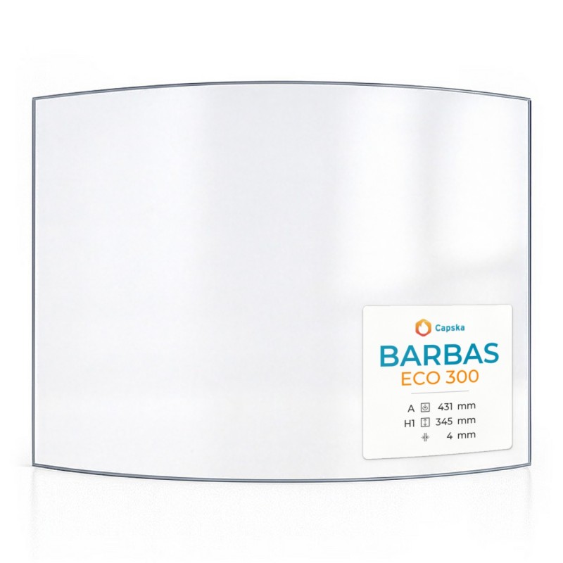 Barbas ECO 300 Glas - Kaminglas für Kaminofen