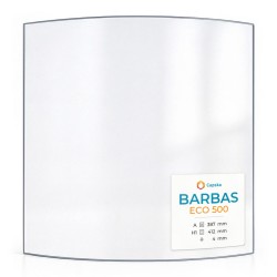 Barbas ECO 500 Glas - in sich gebogenes Kaminglas für Kaminofen